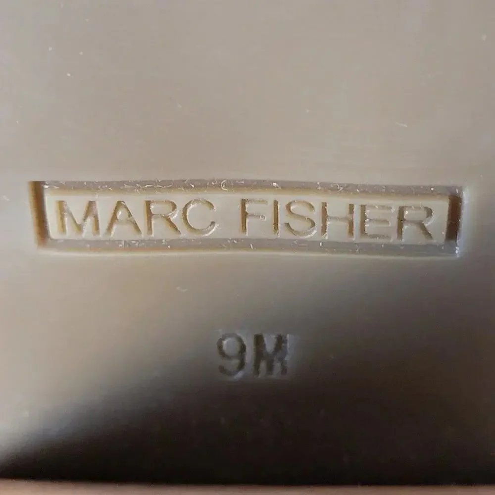 Marc Fisher Suede Marela Ankle Boots Womens 9 Tan Almond Toe Pull On - Picture 9 of 9